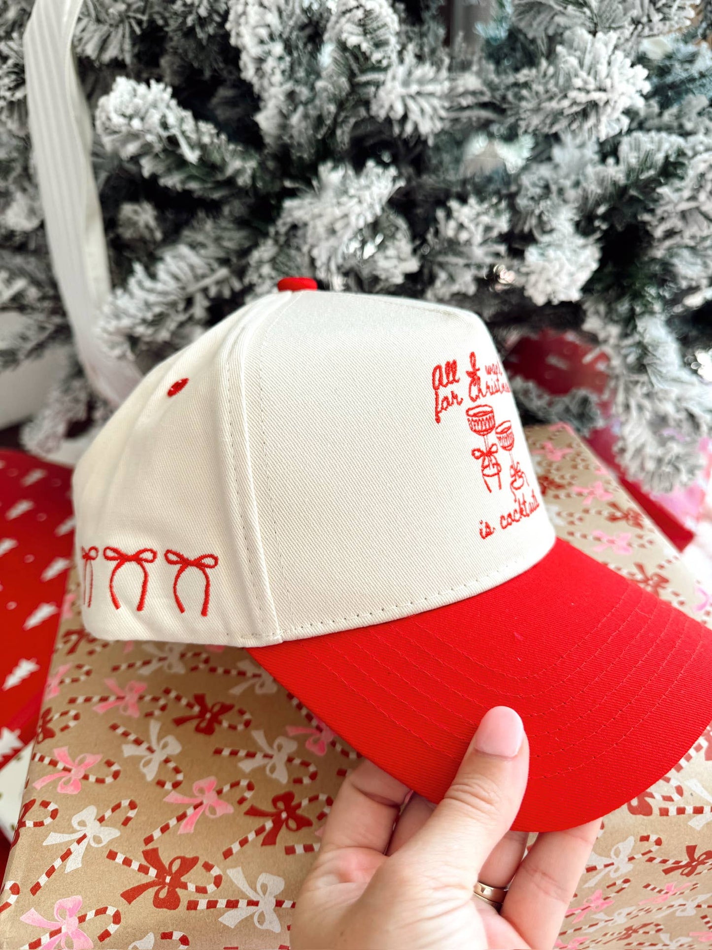 All I Want for Christmas is Cocktails - Red Vintage Trucker