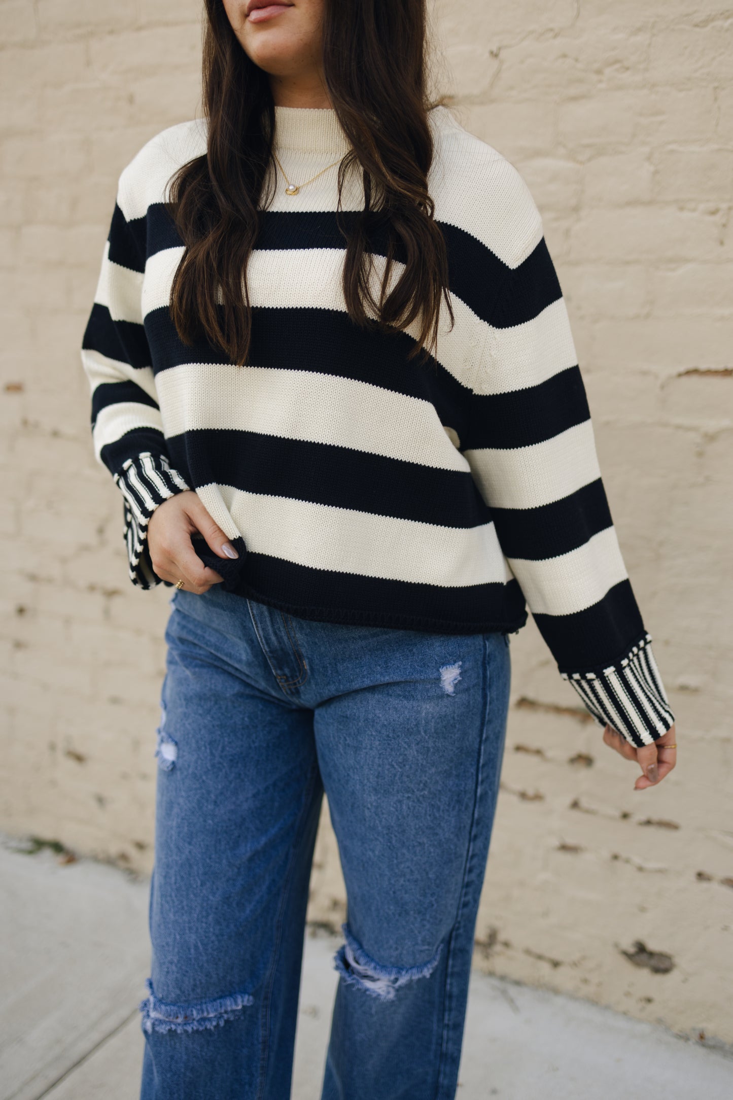 Sierra Striped Sweater Top