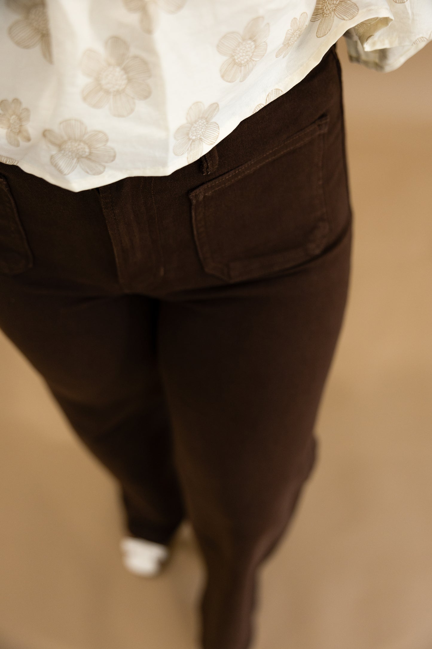 Mini Patch Pocket Flare Jeans