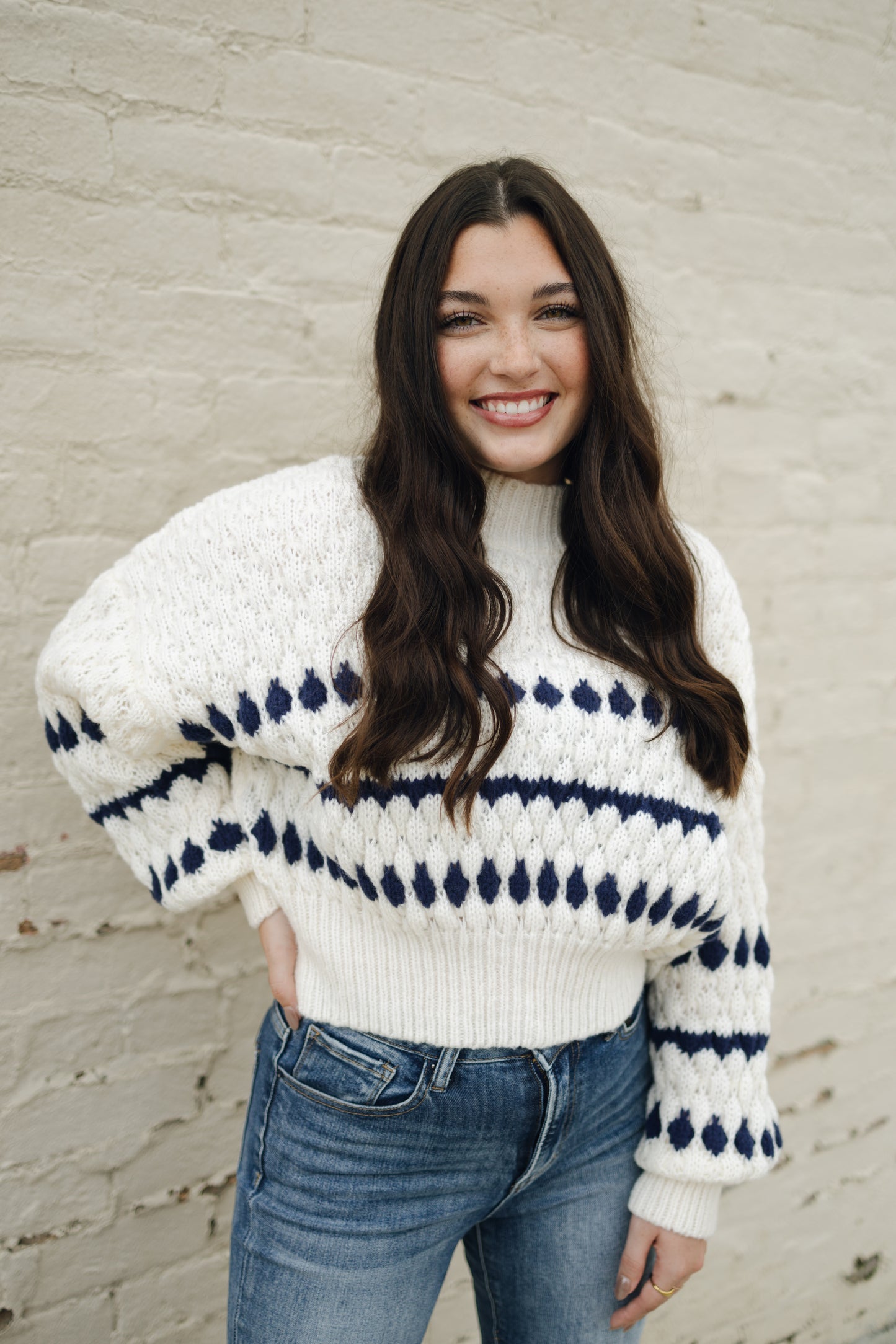 COLOR POPPED SWEATER TOP