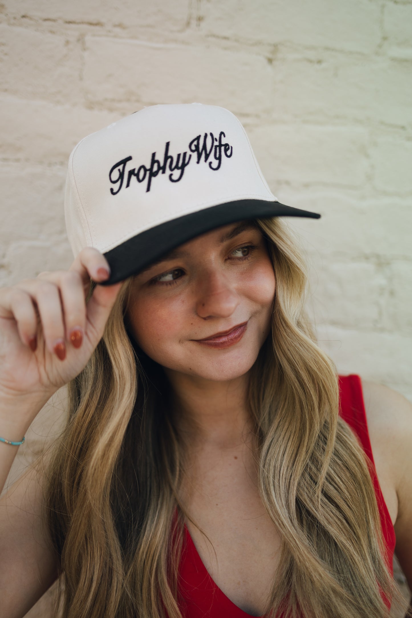 Trophy Wife - Black Vintage Trucker Hat