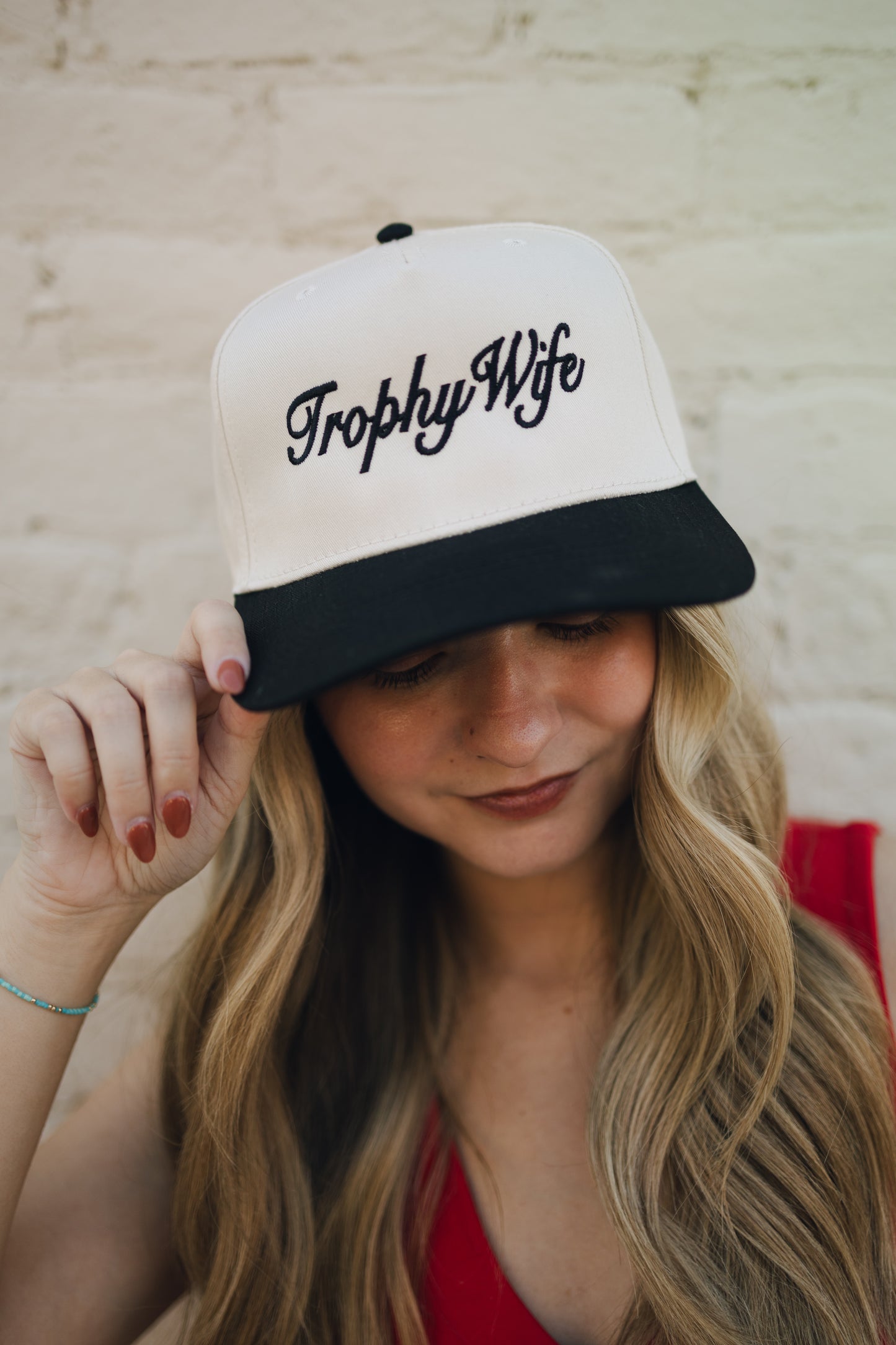 Trophy Wife - Black Vintage Trucker Hat