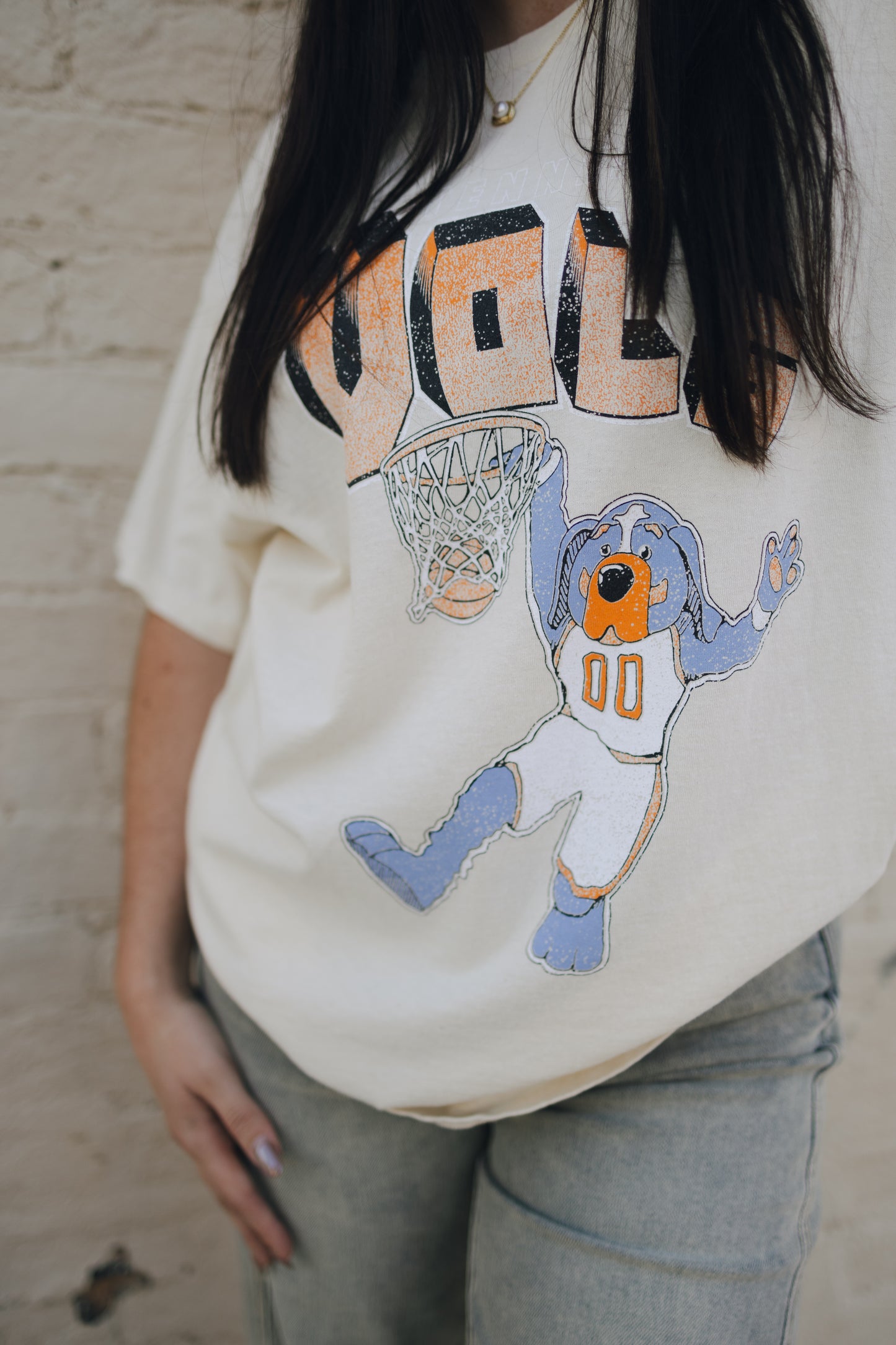 Tennessee Vols Smokey Basketball Dunk Thrifted Tee