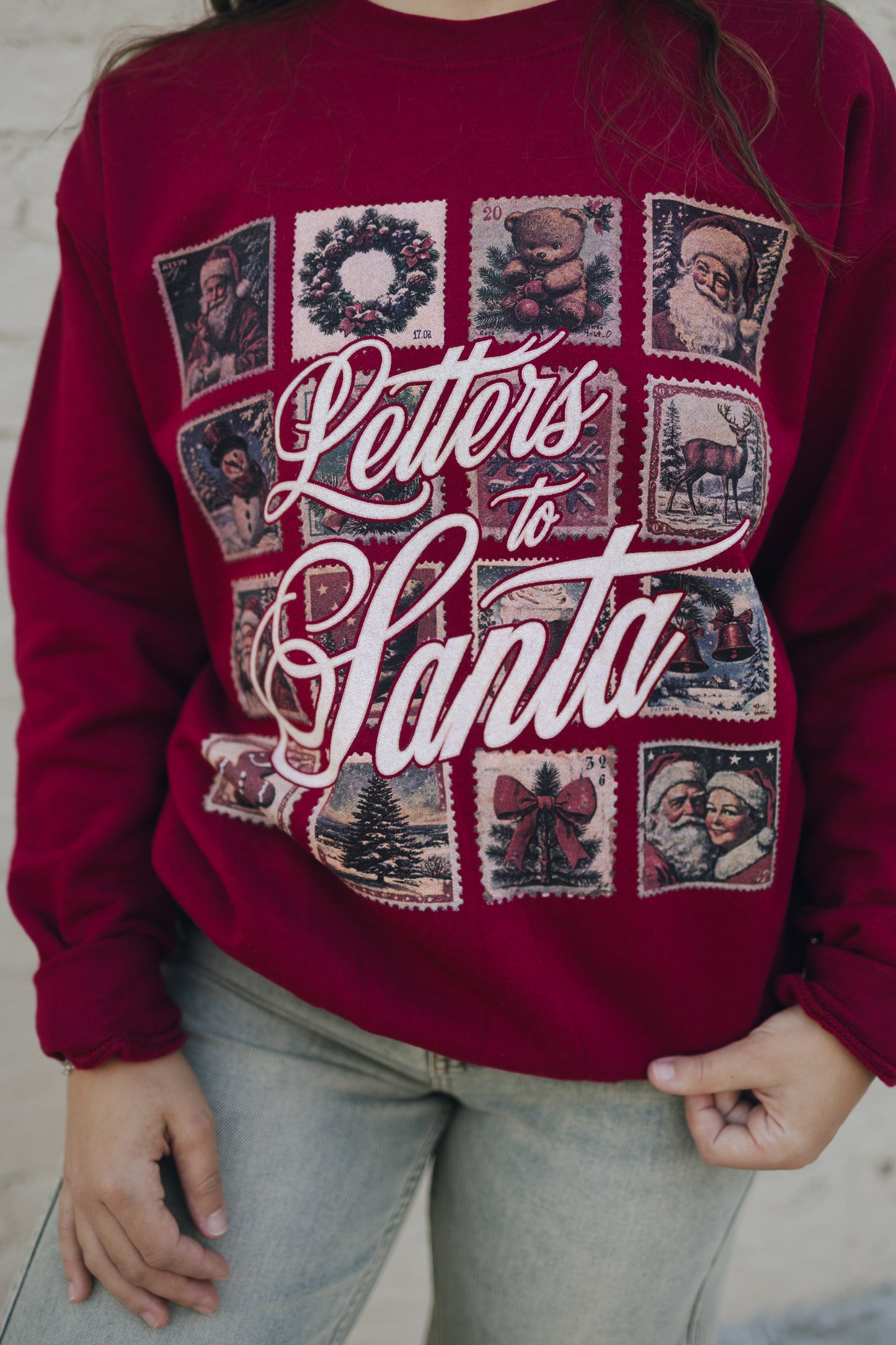 LETTERS TO SANTA RETRO SWEATSHIRT