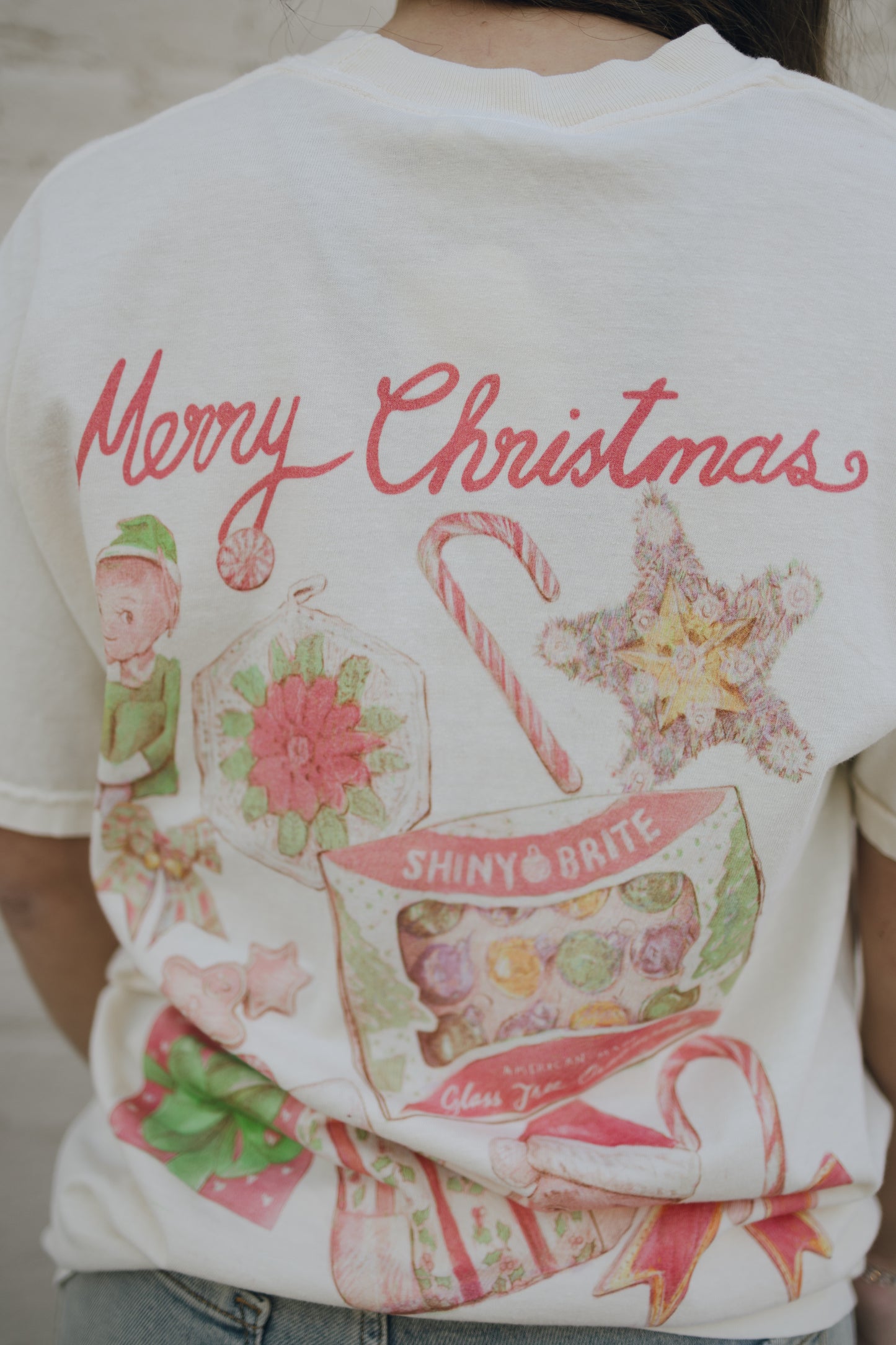 Christmas Memorabilia Ivory Comfort Colors Tee