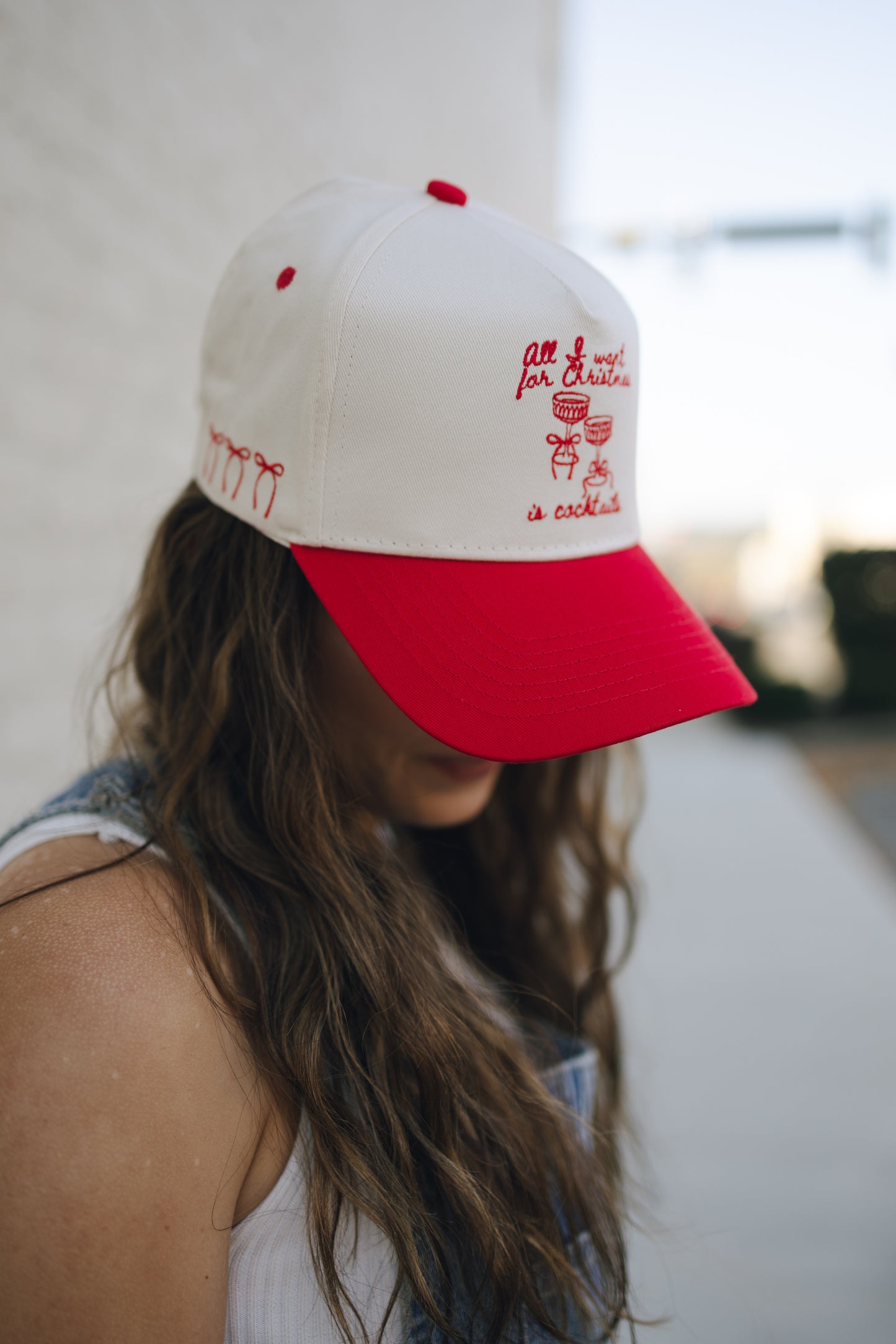 All I Want for Christmas is Cocktails - Red Vintage Trucker