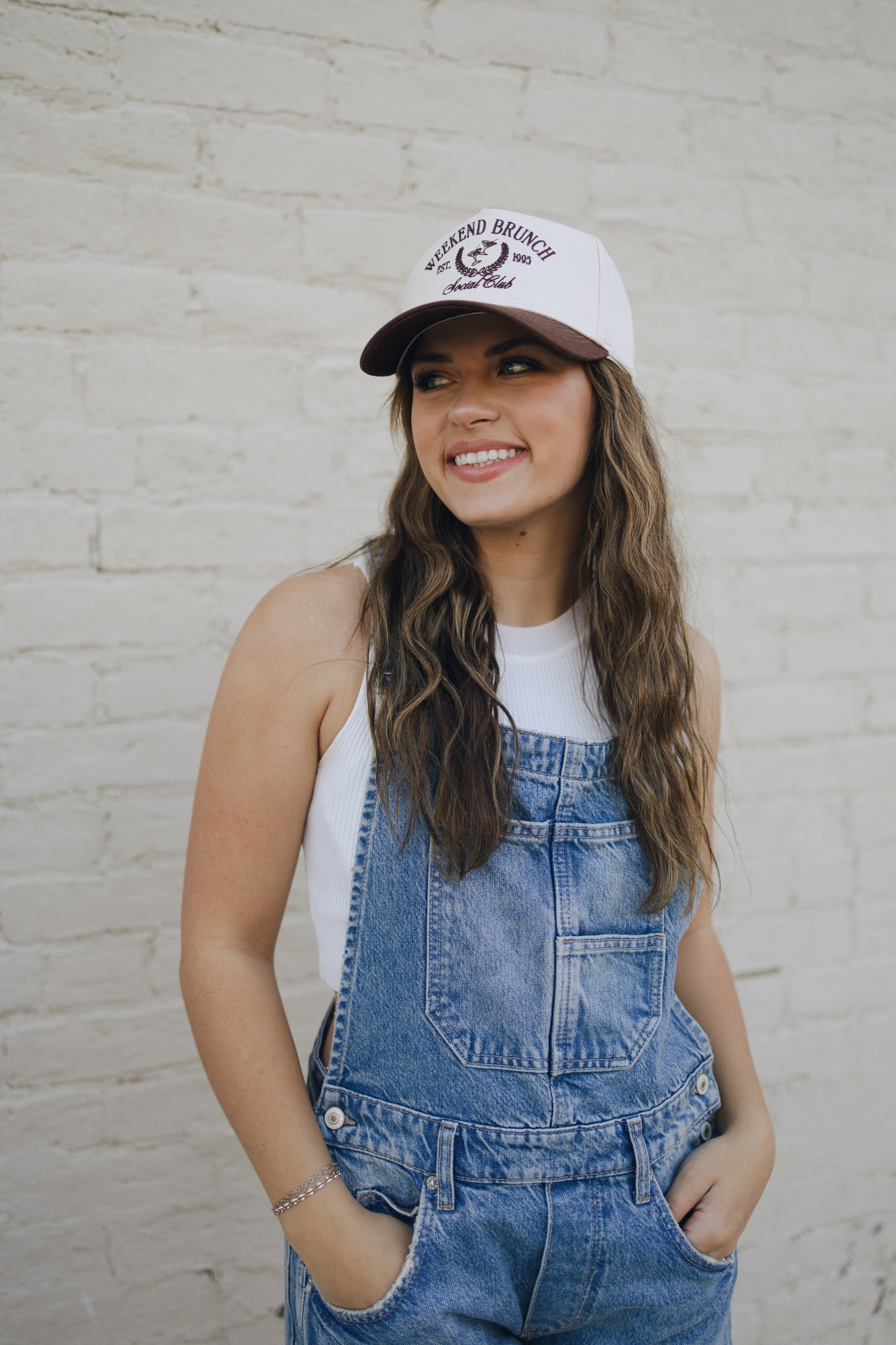 Weekend Brunch Club - Brown Vintage Trucker Hat