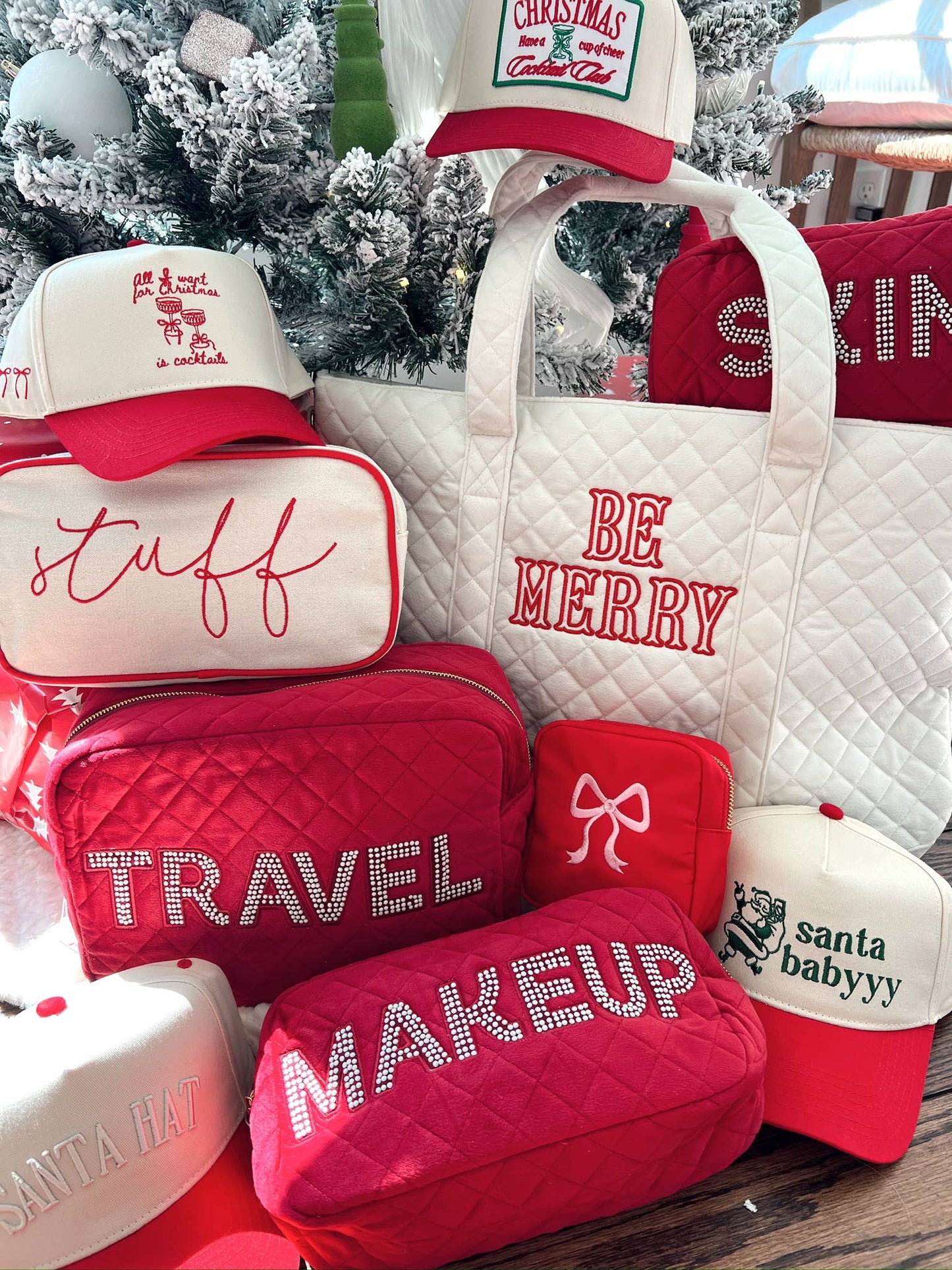 All I Want for Christmas is Cocktails - Red Vintage Trucker