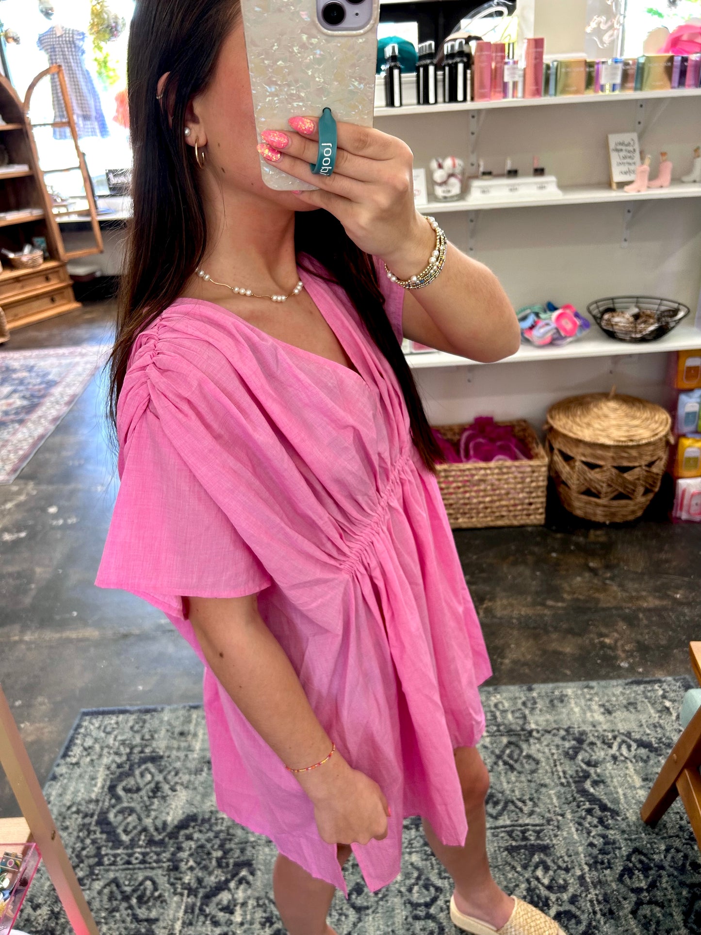 Ruched Detail Cover Up