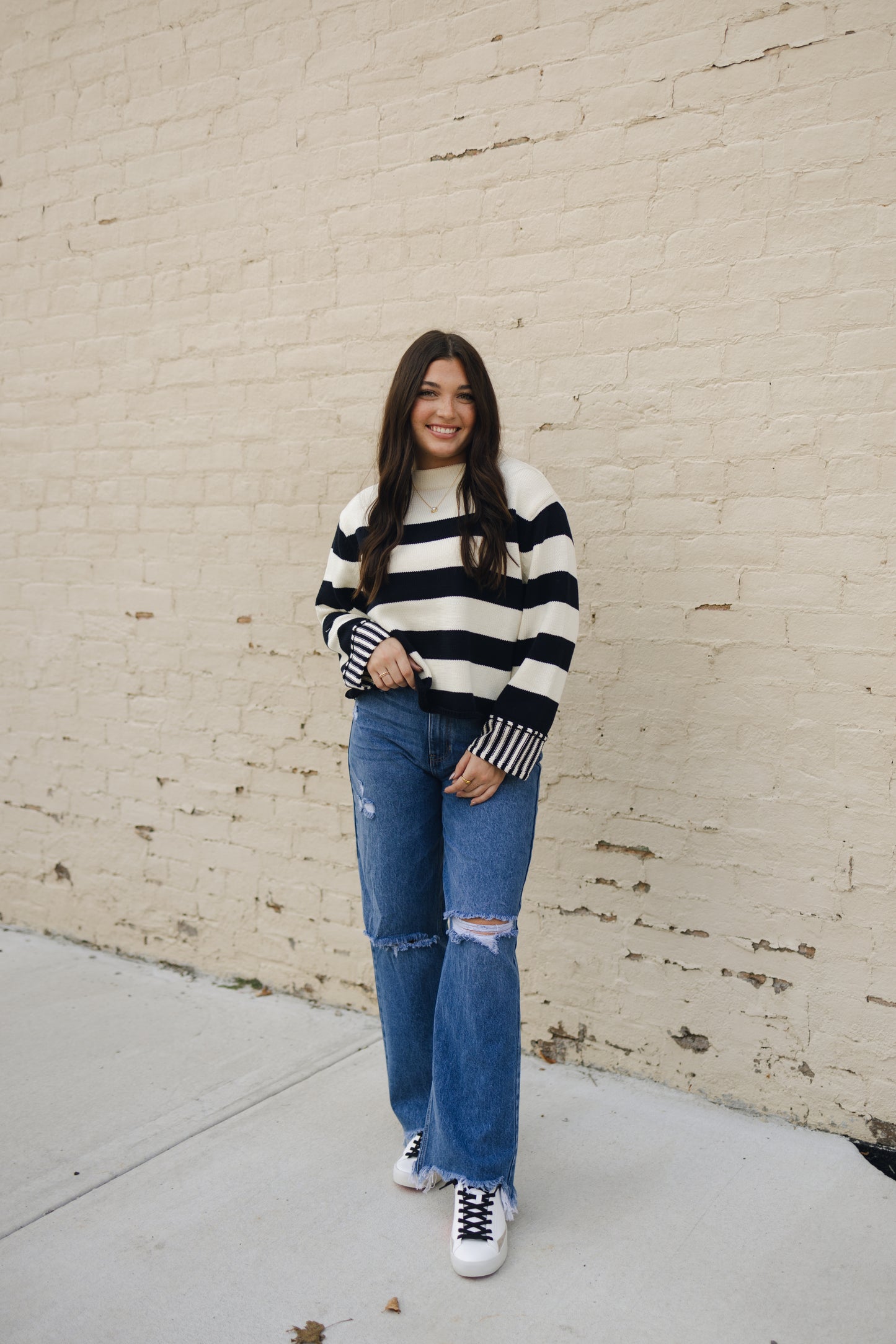 Sierra Striped Sweater Top