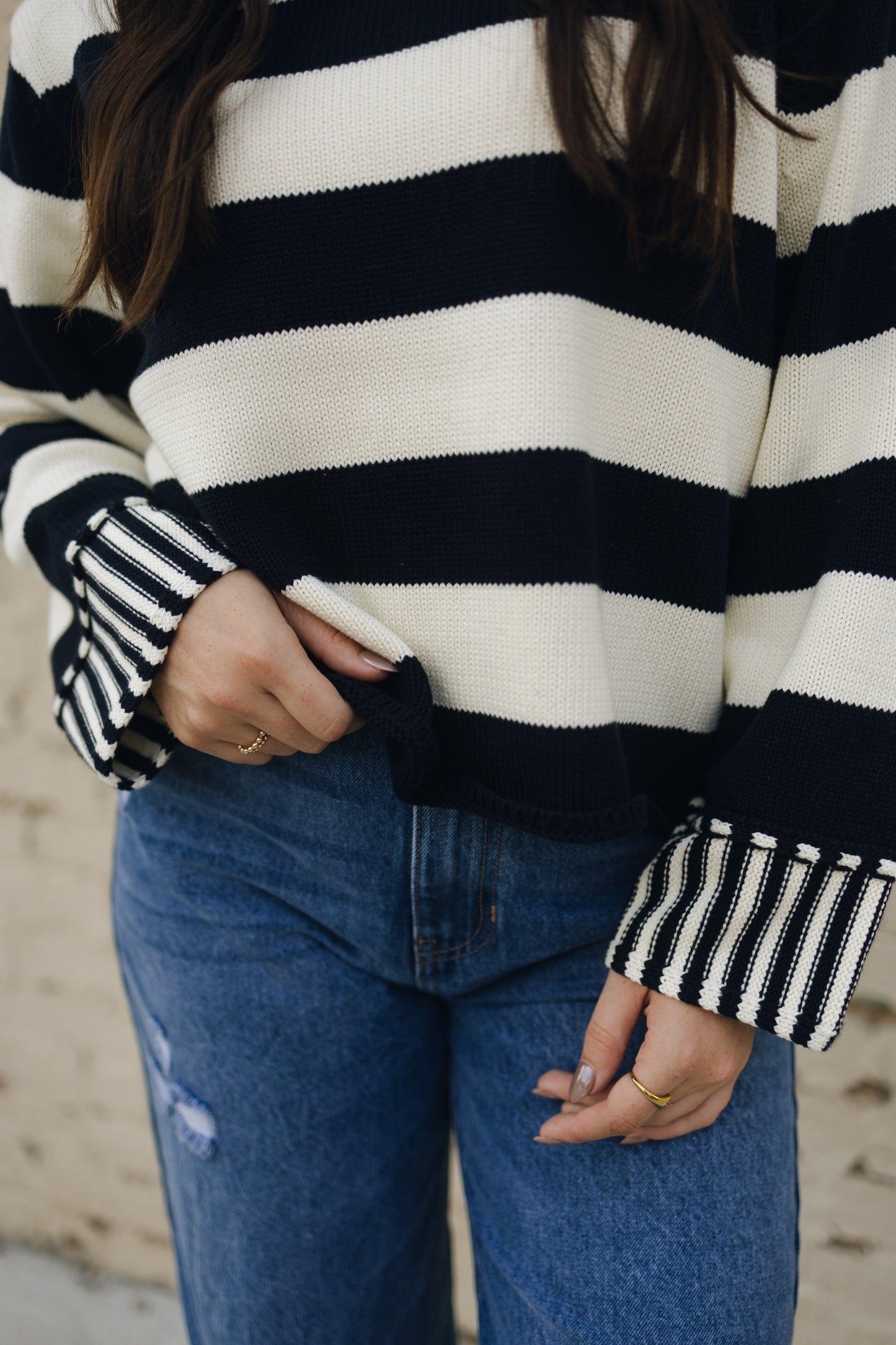 Sierra Striped Sweater Top