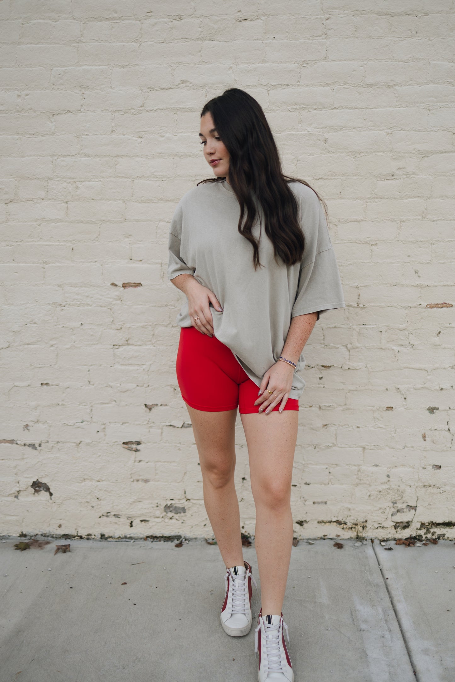 OVERSIZED DISTRESSED COTTON T-SHIRT