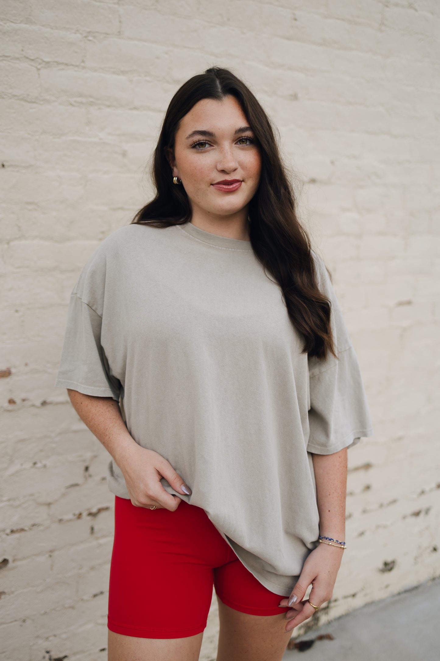 OVERSIZED DISTRESSED COTTON T-SHIRT