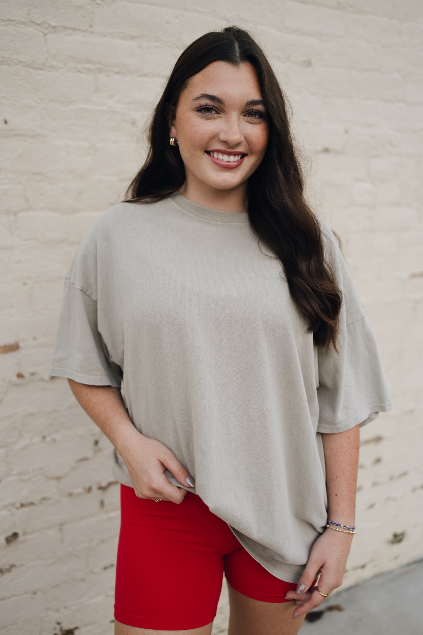 OVERSIZED DISTRESSED COTTON T-SHIRT