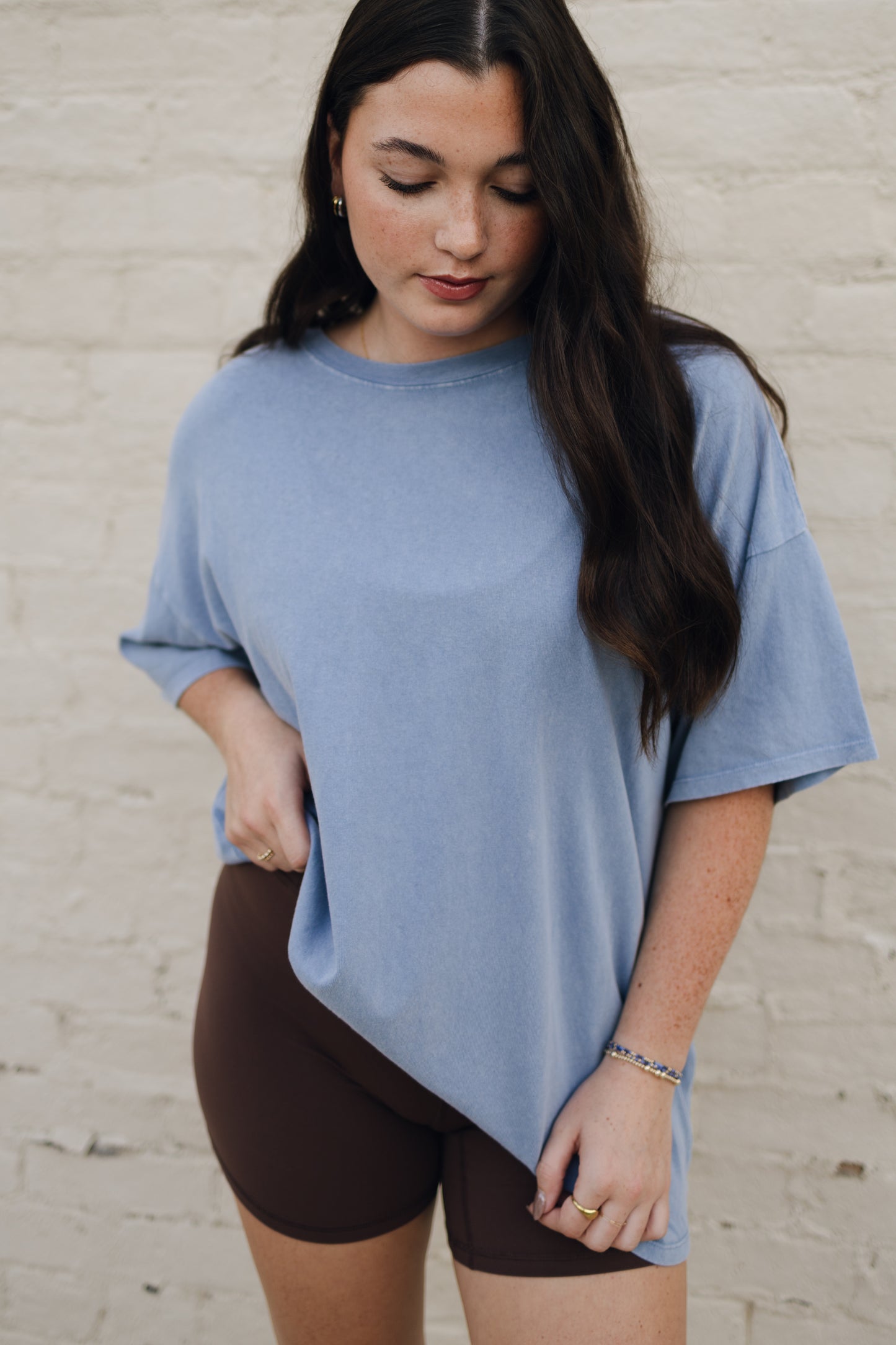 OVERSIZED DISTRESSED COTTON T-SHIRT