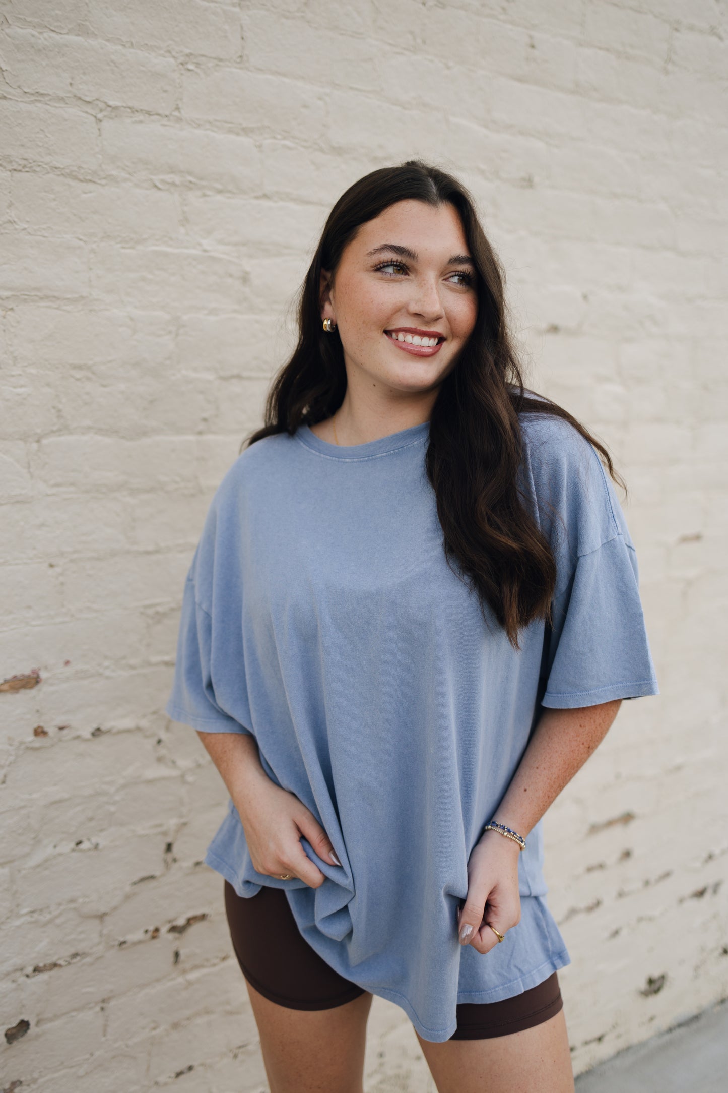 OVERSIZED DISTRESSED COTTON T-SHIRT
