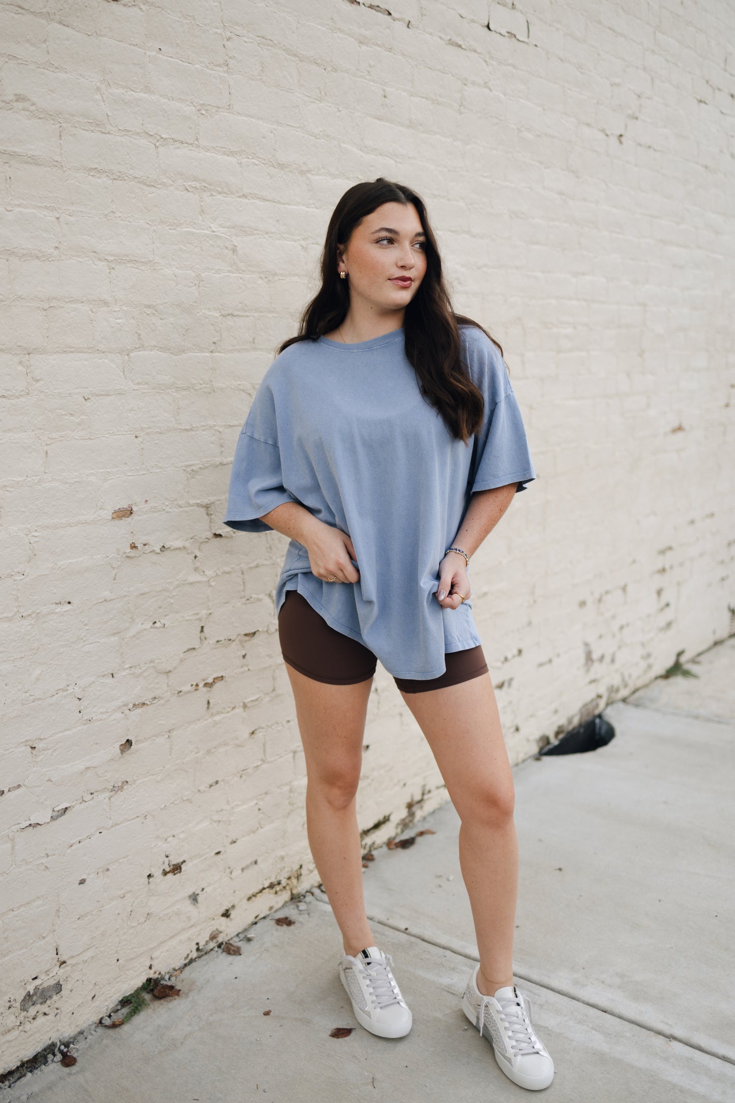 OVERSIZED DISTRESSED COTTON T-SHIRT