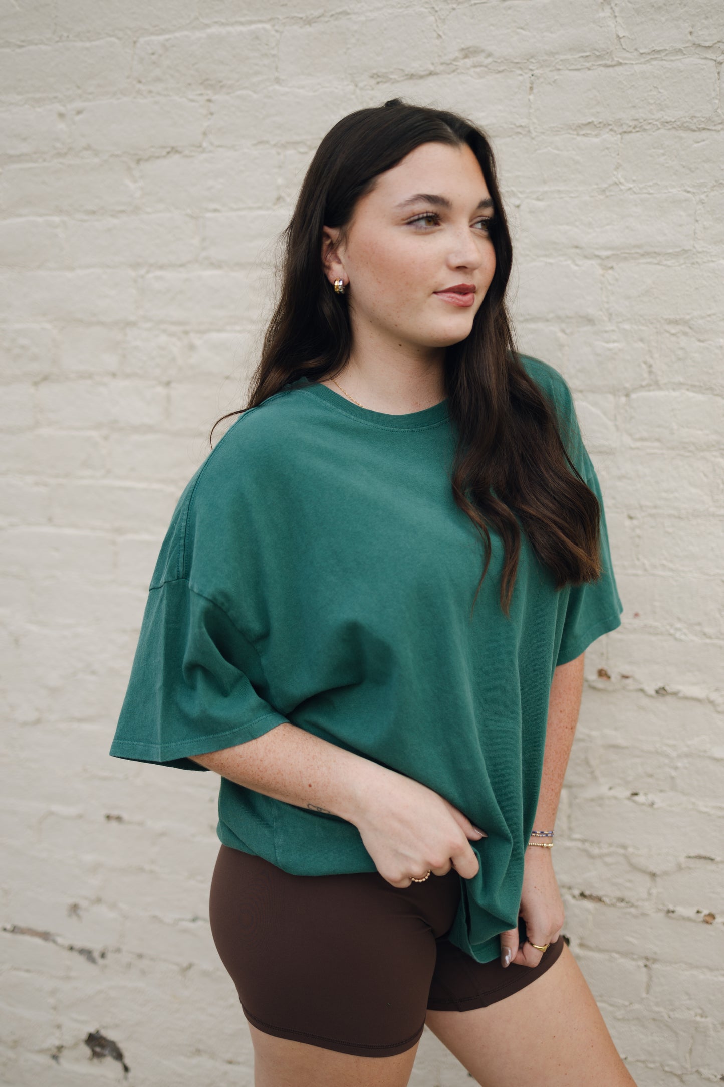 OVERSIZED DISTRESSED COTTON T-SHIRT
