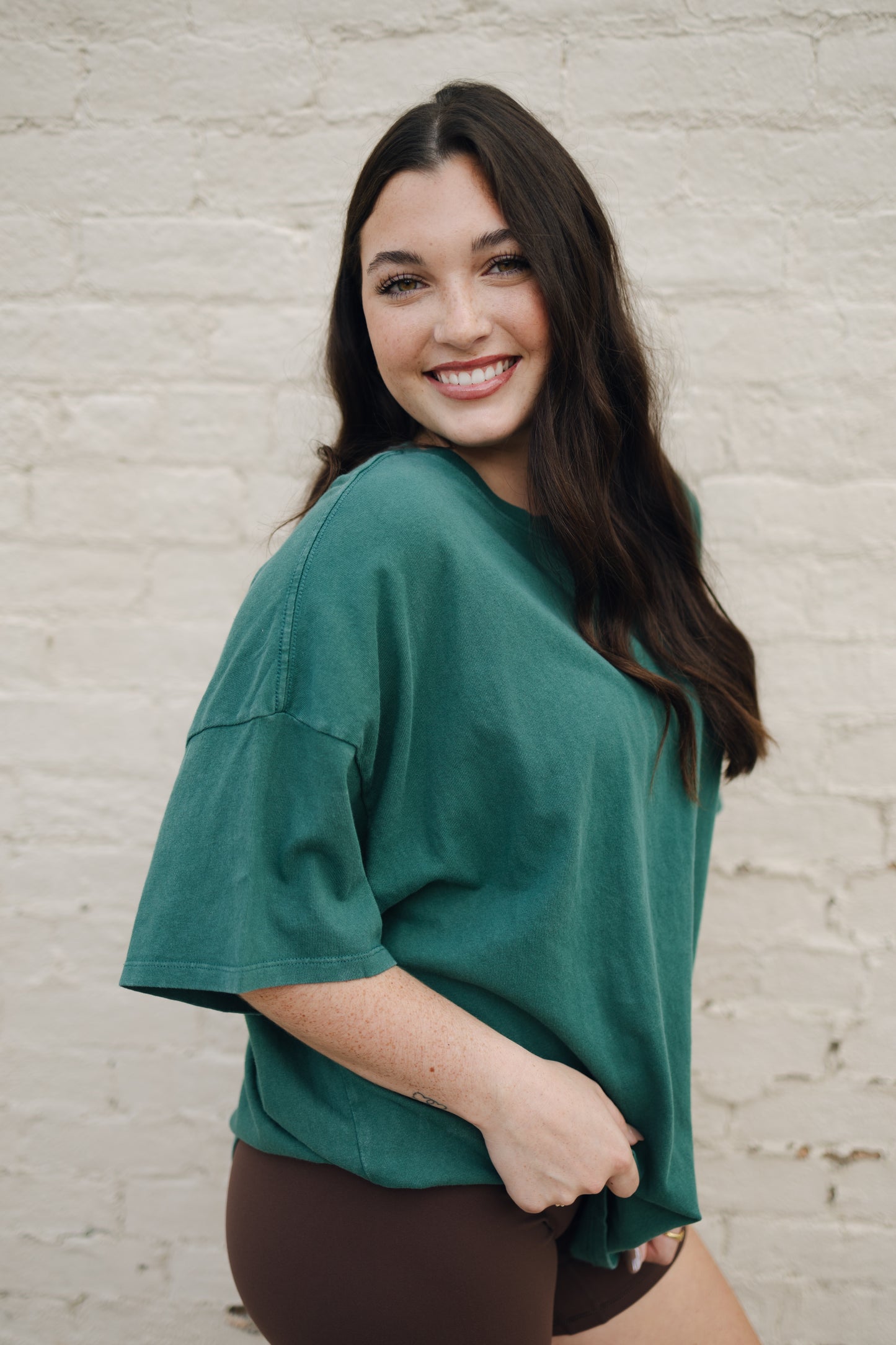 OVERSIZED DISTRESSED COTTON T-SHIRT