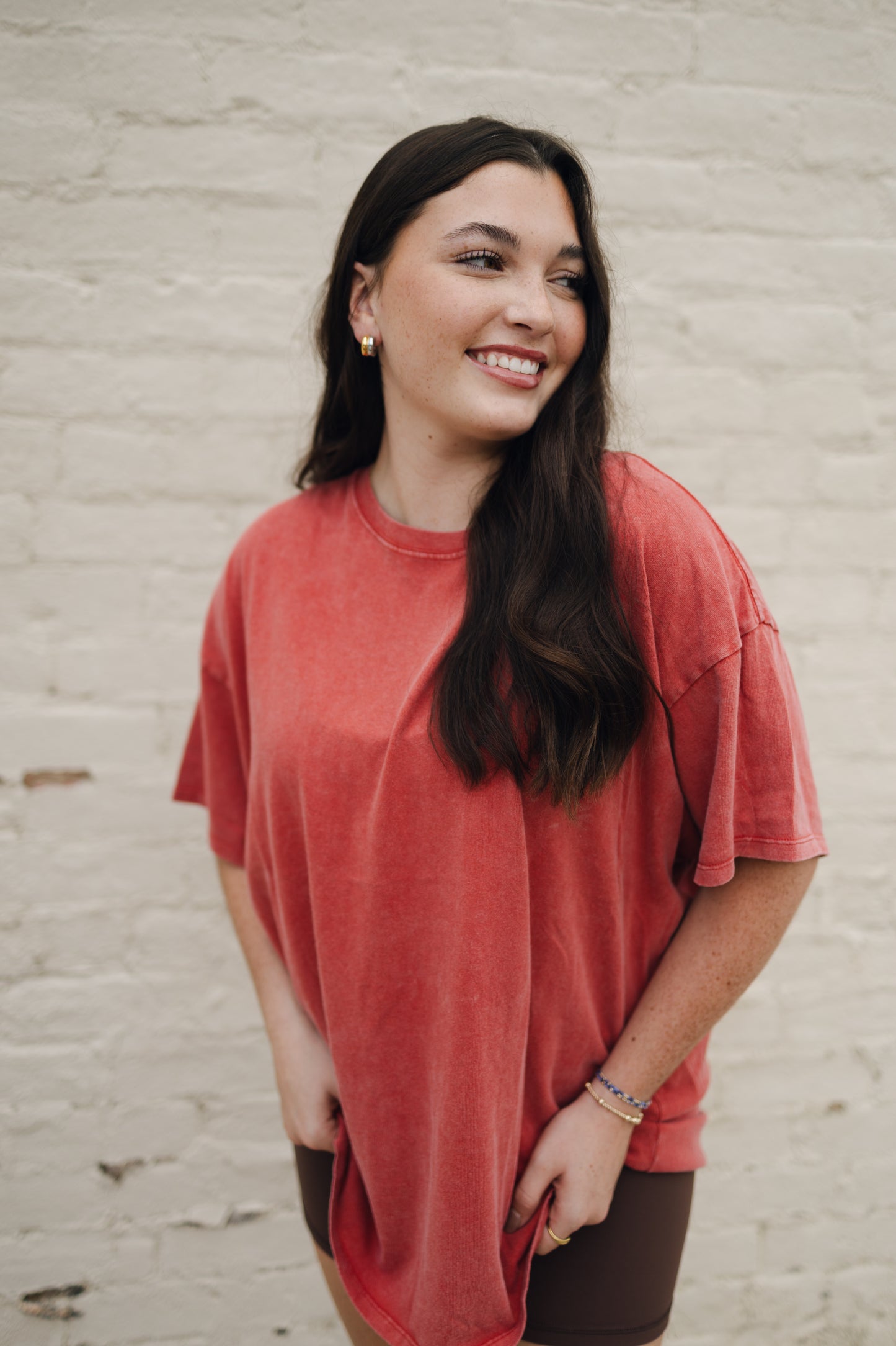 OVERSIZED DISTRESSED COTTON T-SHIRT
