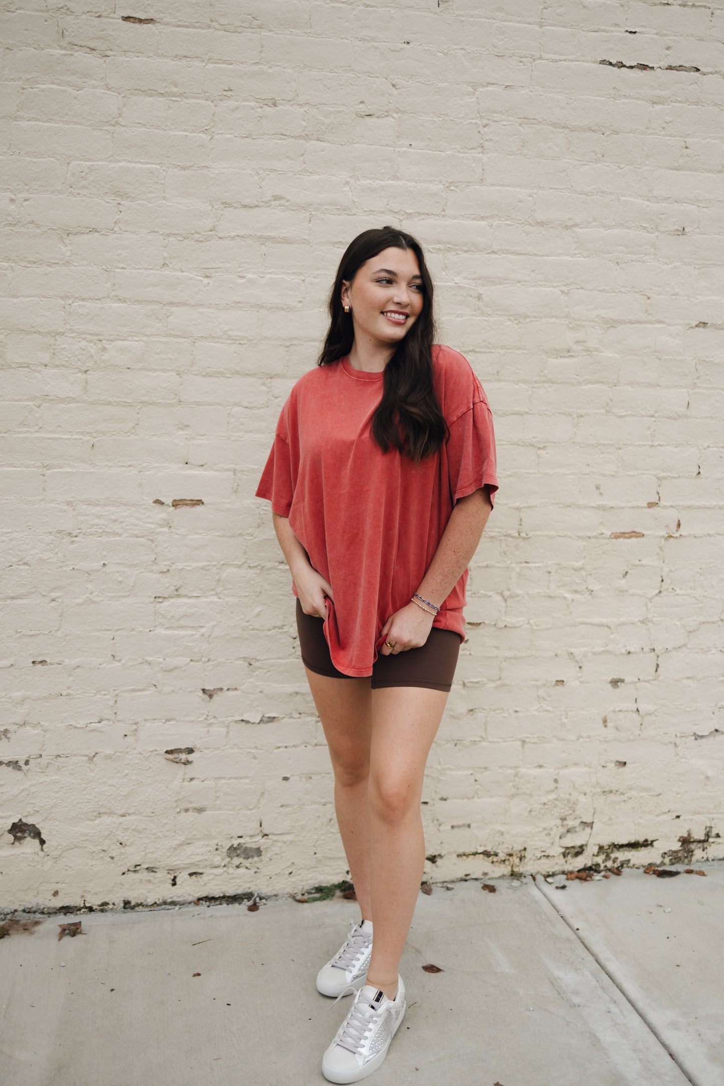 OVERSIZED DISTRESSED COTTON T-SHIRT