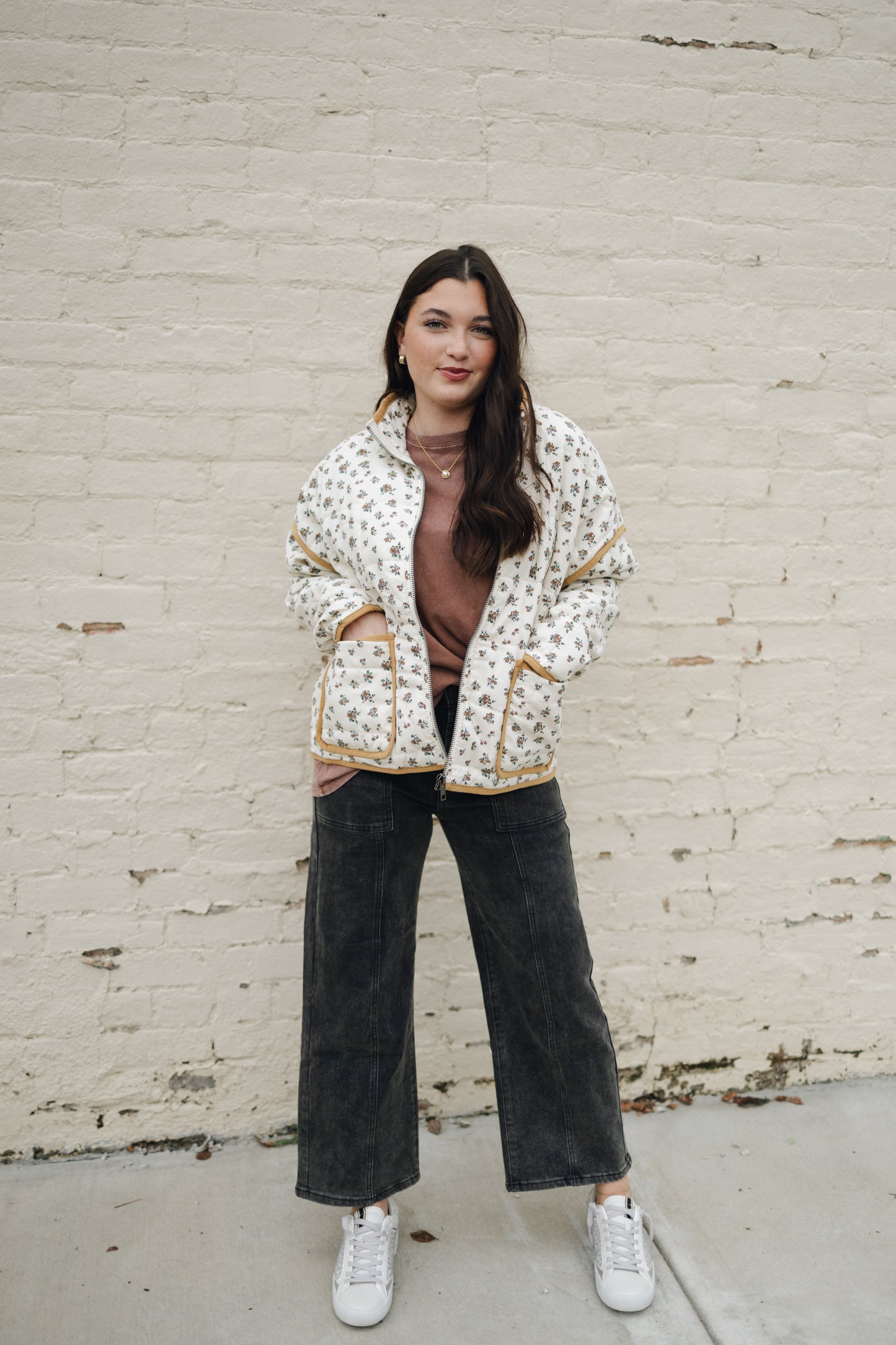Golden Fall Floral Jacket