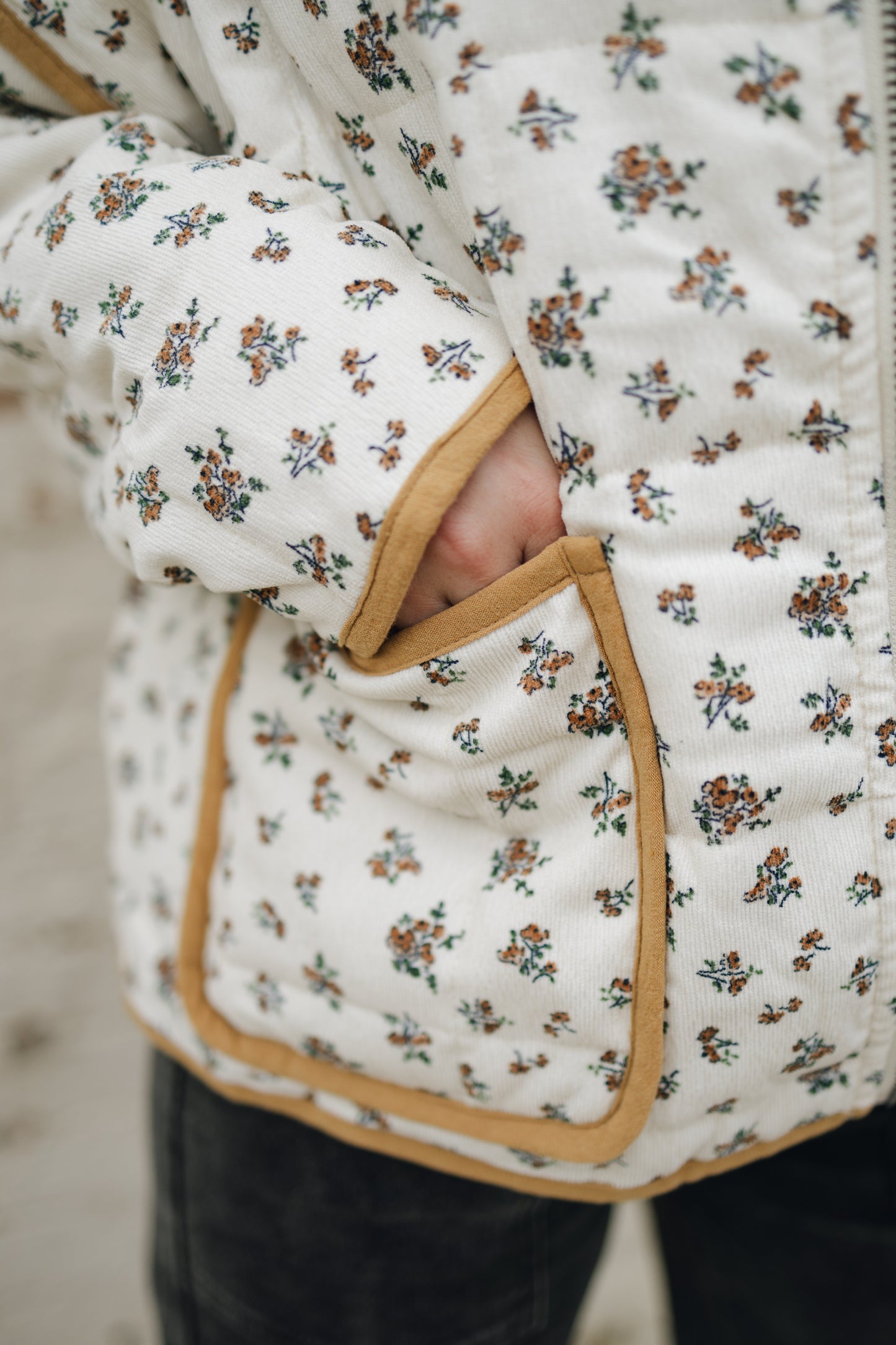 Golden Fall Floral Jacket
