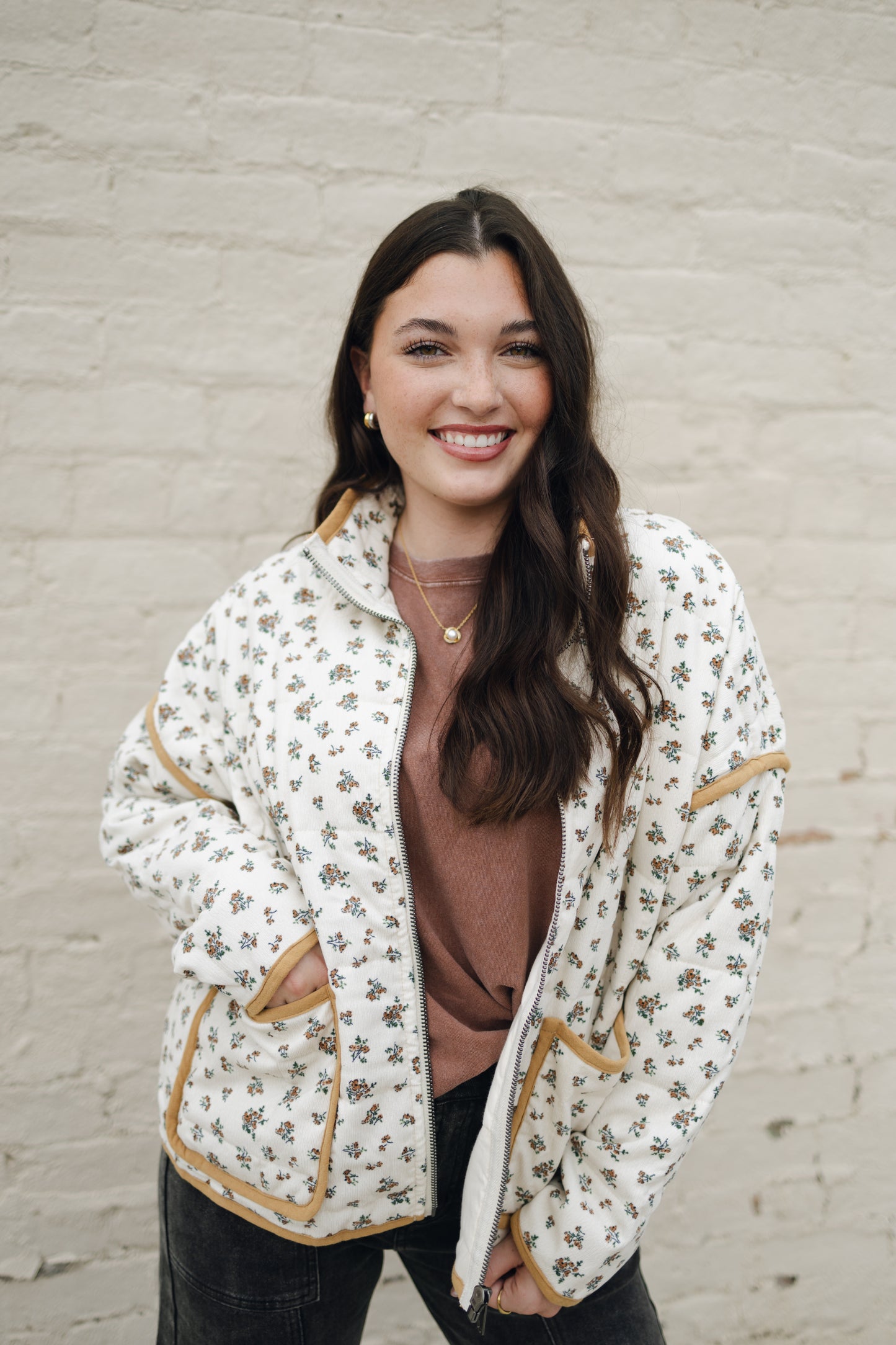 Golden Fall Floral Jacket