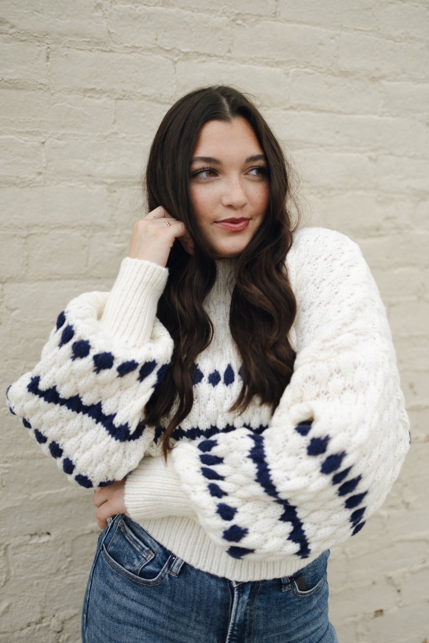 COLOR POPPED SWEATER TOP