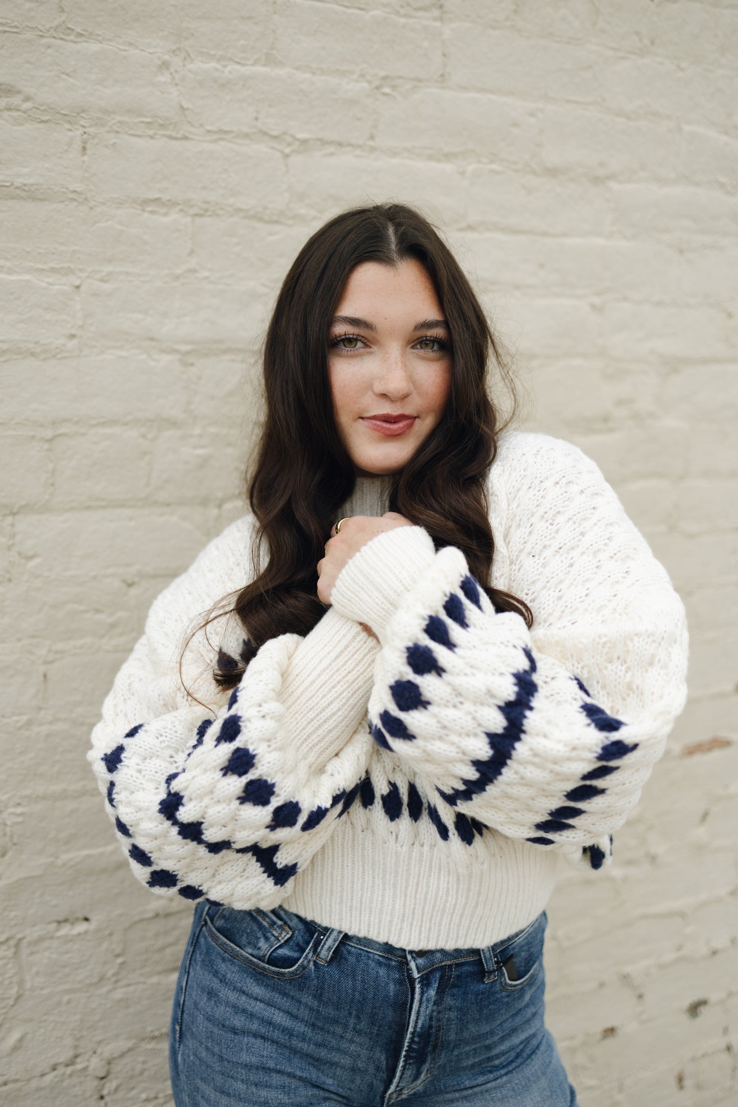 COLOR POPPED SWEATER TOP