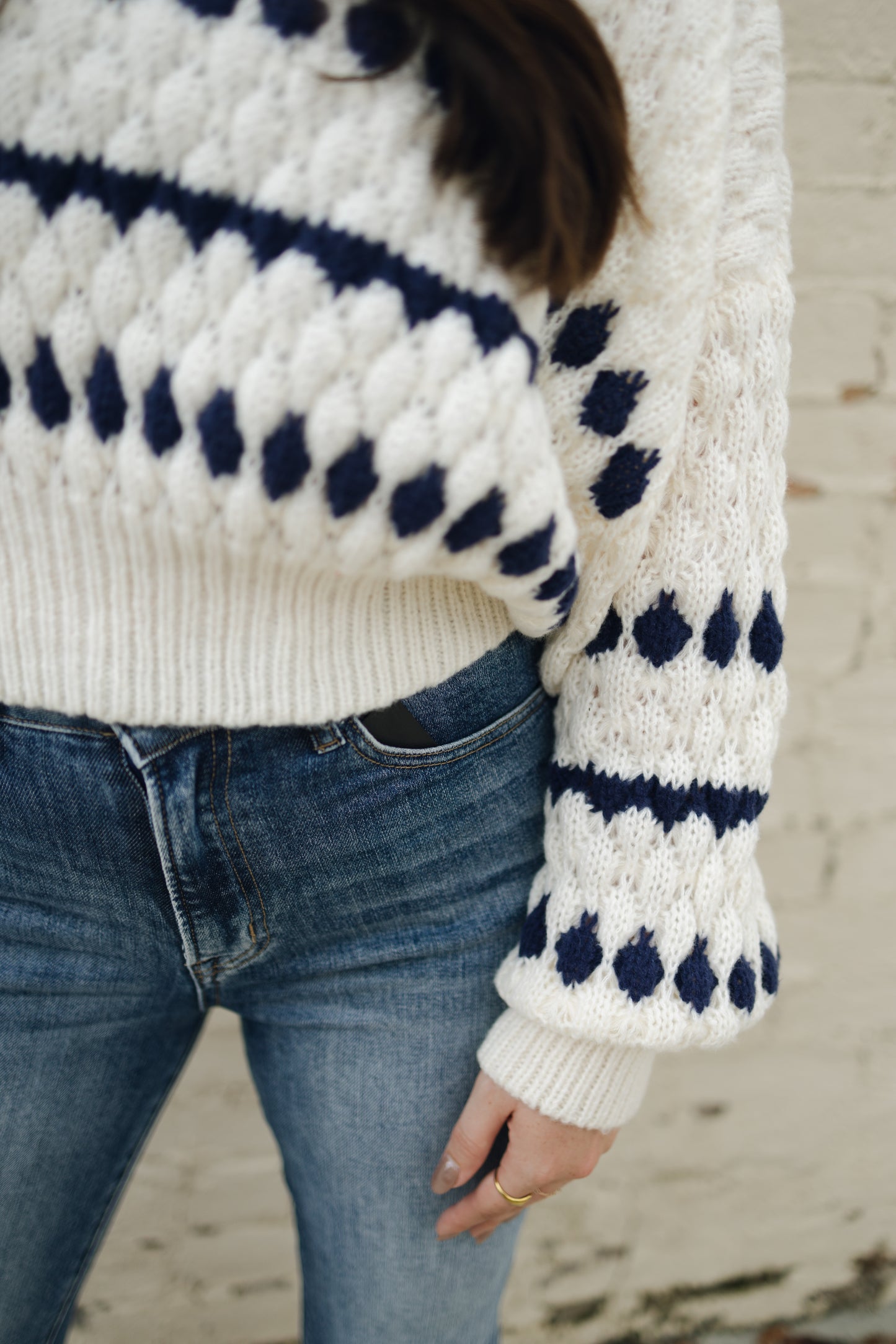 COLOR POPPED SWEATER TOP