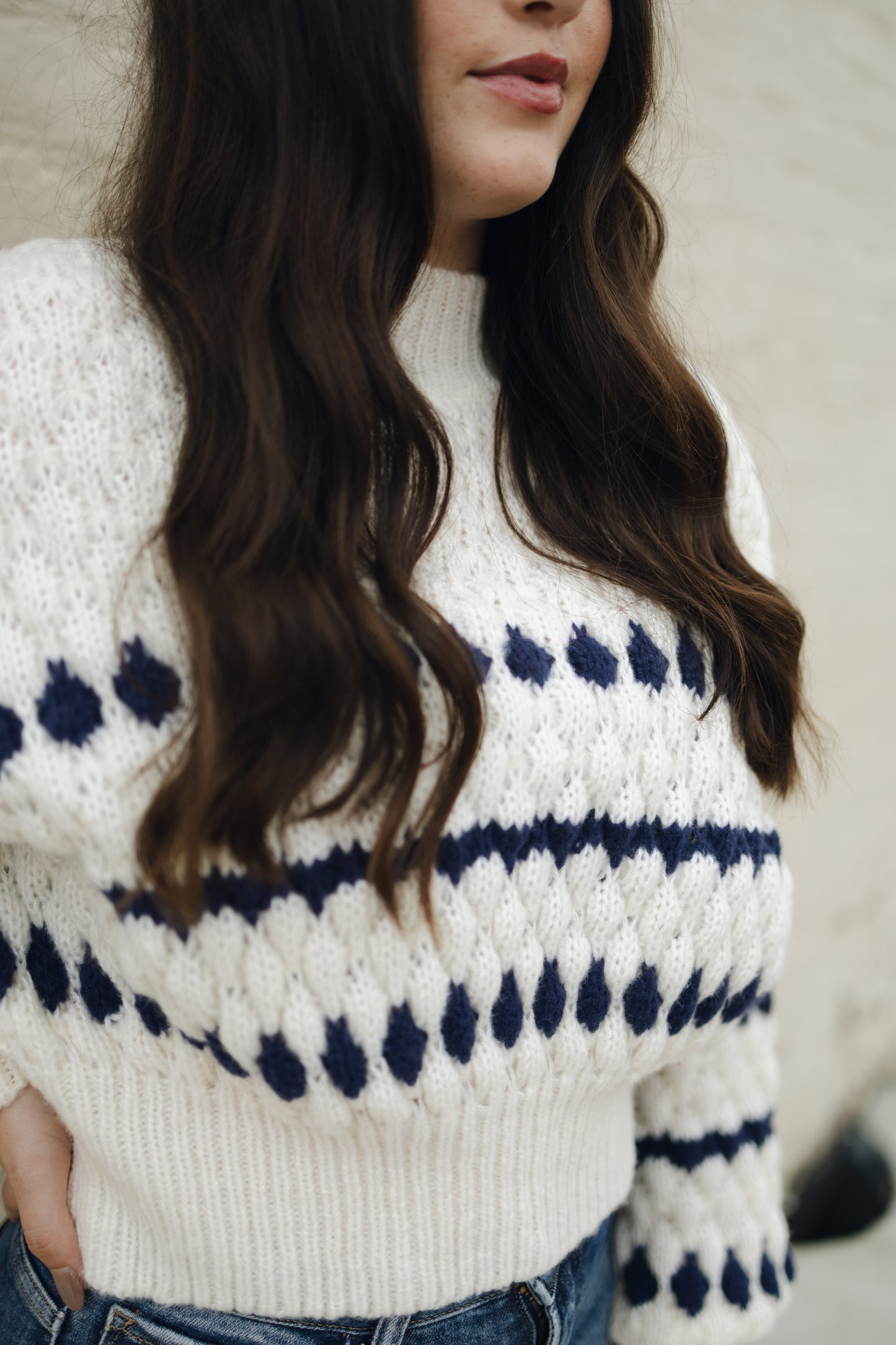 COLOR POPPED SWEATER TOP