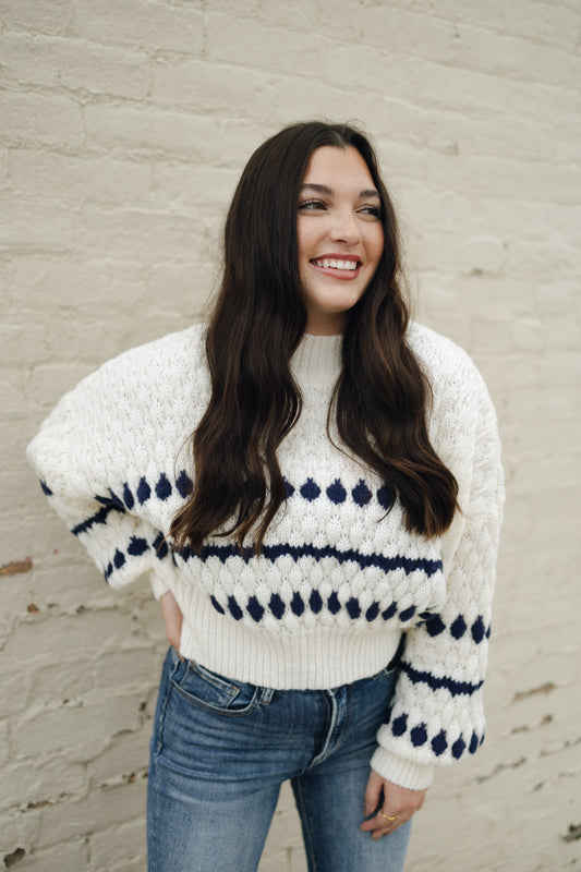 COLOR POPPED SWEATER TOP