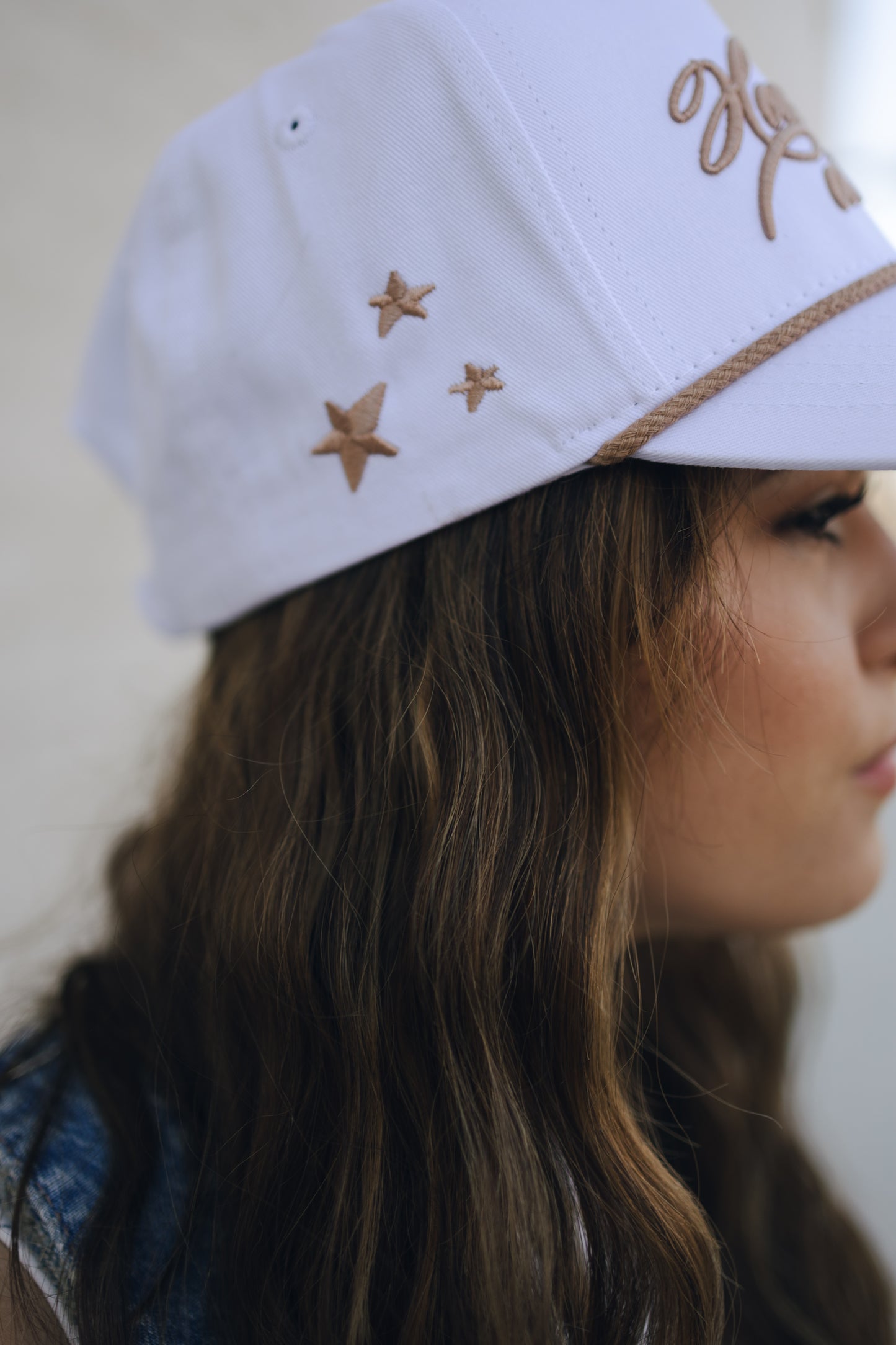 How Lucky Are We - White Vintage Hat