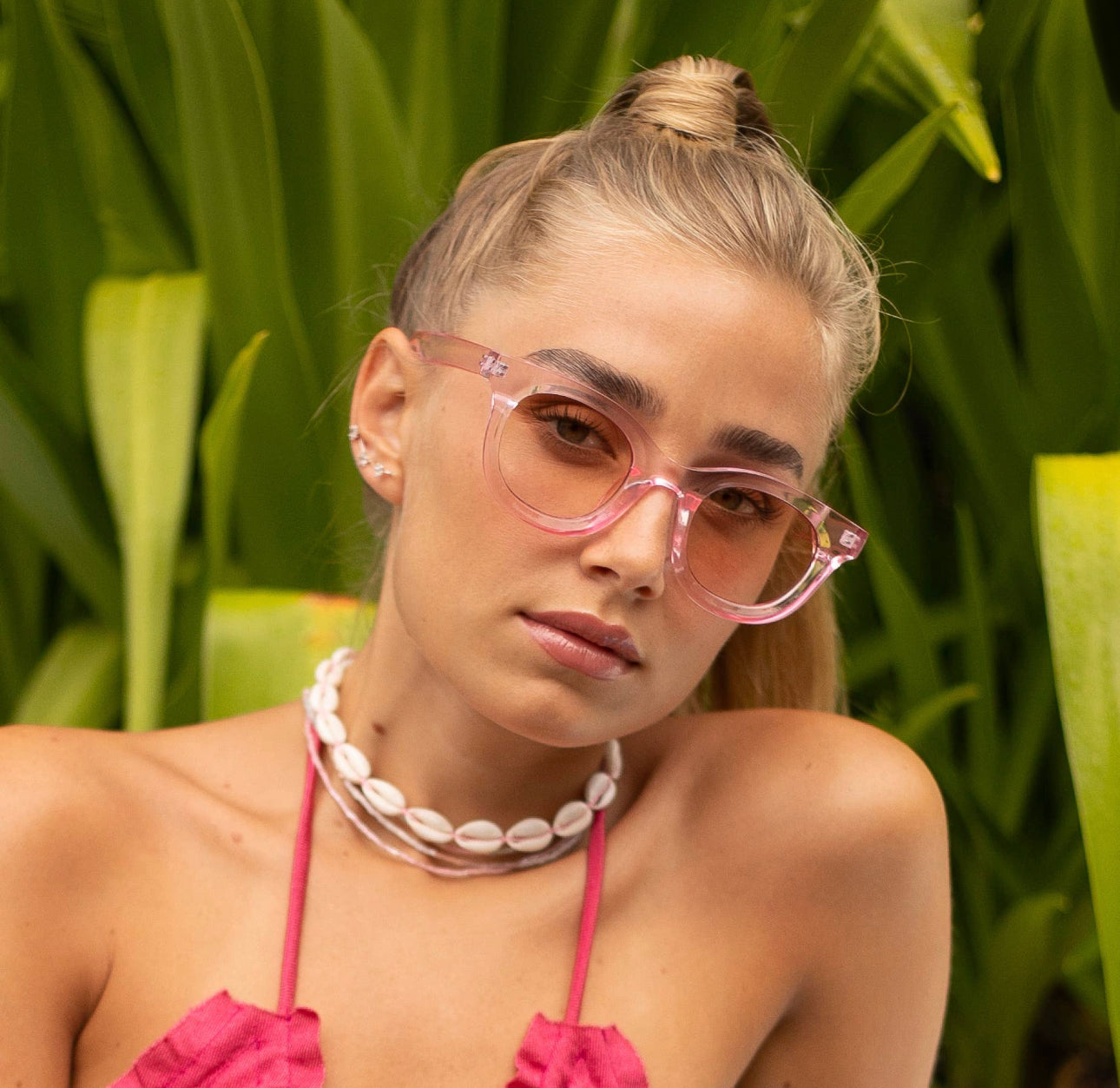 Deni Pink Unisex Glasses